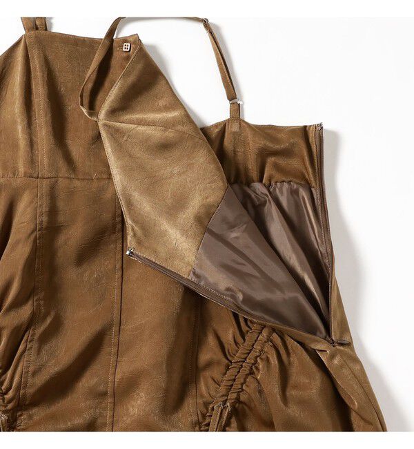 Ray BEAMS 「サテン ドロスト キャミワンピース」|ワンピース|