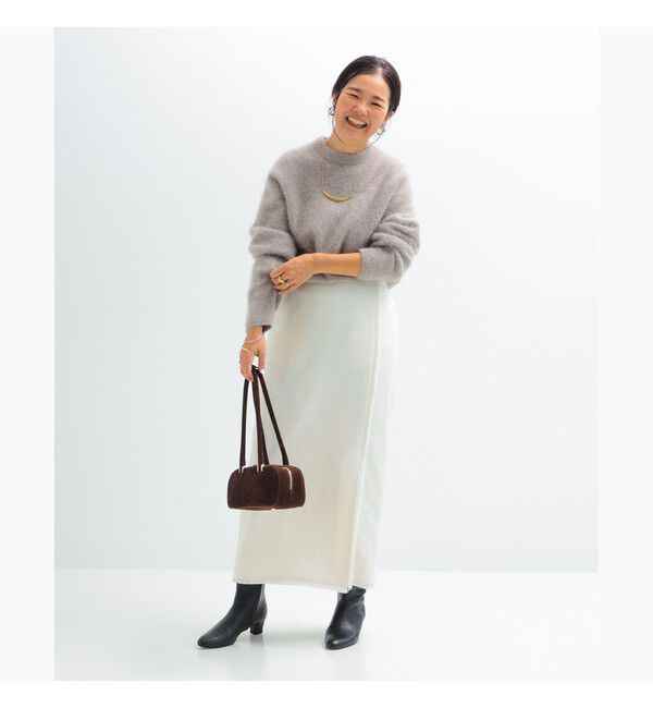 Demi-Luxe BEAMS 「フリンジ  Iライン スカート」|スカート|