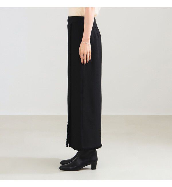 Demi-Luxe BEAMS 「フリンジ  Iライン スカート」|スカート|