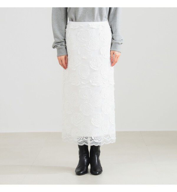 Demi-Luxe BEAMS 「スカラレース タイトスカート」|スカート|