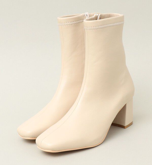 quaranciel「quaranciel: ストレッチ ヒール ショート ブーツ」|ショートブーツ|