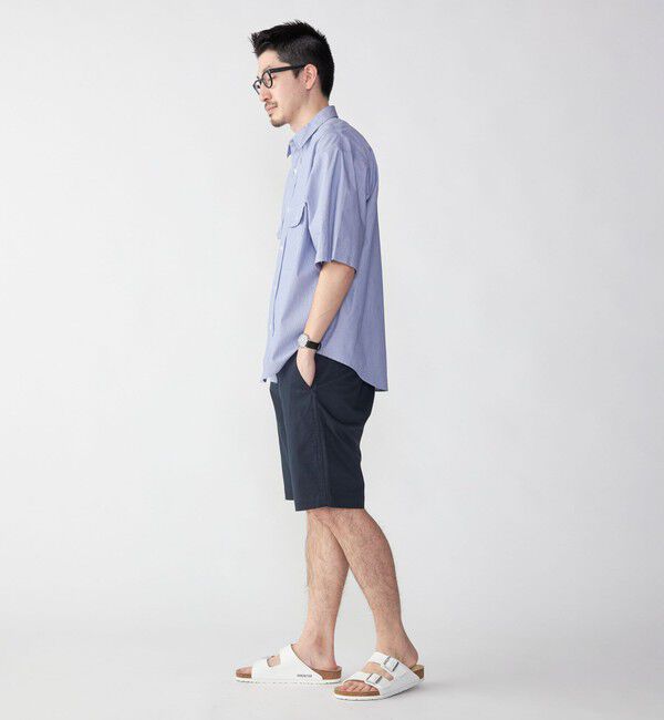 SHIPS「SHIPS: Wポケット ウォッシュド タイプライター ショートスリーブ シャツ」|シャツ・ブラウス|