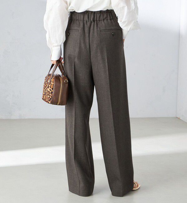 SHIPS for women「〈手洗い可能〉シャーク ツイード タック パンツ」|その他|