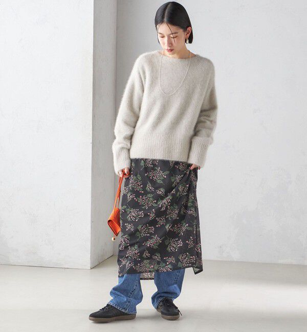 SHIPS for women「〈手洗い可能〉シアー レイヤード プリント スカート」|スカート|