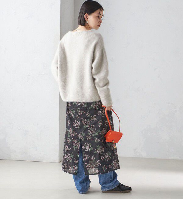 SHIPS for women「〈手洗い可能〉シアー レイヤード プリント スカート」|スカート|