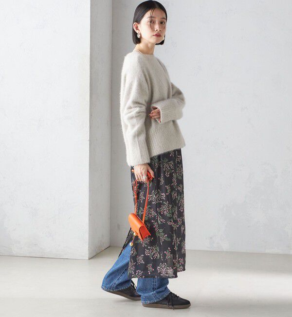 SHIPS for women「〈手洗い可能〉シアー レイヤード プリント スカート」|スカート|