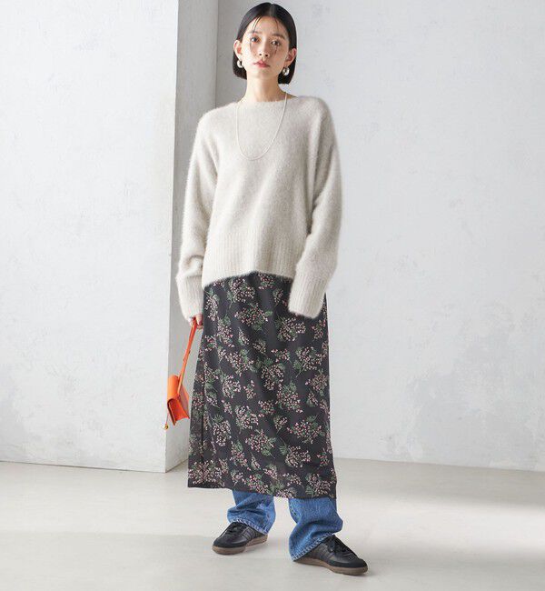 SHIPS for women「〈手洗い可能〉シアー レイヤード プリント スカート」|スカート|