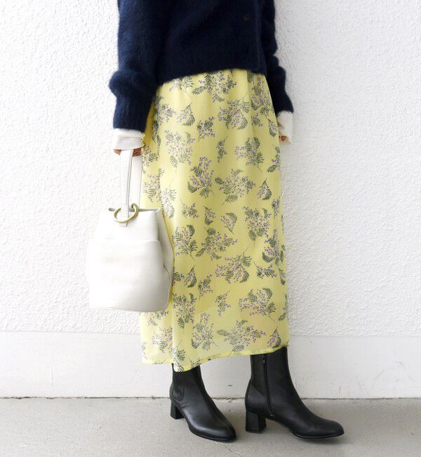 SHIPS for women「〈手洗い可能〉シアー レイヤード プリント スカート」|スカート|