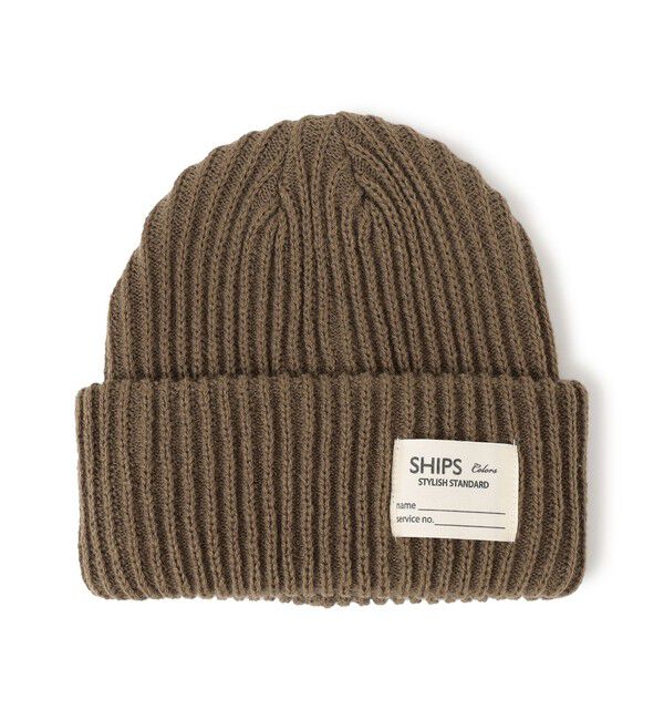 SHIPS Colors 「SHIPS Colors: KIDS /〈手洗い可能〉畦 ニット キャップ」|ニット帽|カーキ