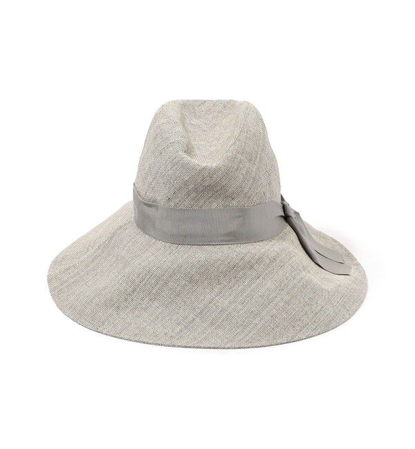 TOMORROWLAND GOODS「KIJIMA TAKAYUKI PAPER CLOTH トリミングハット」|ストローハット|15 グレー