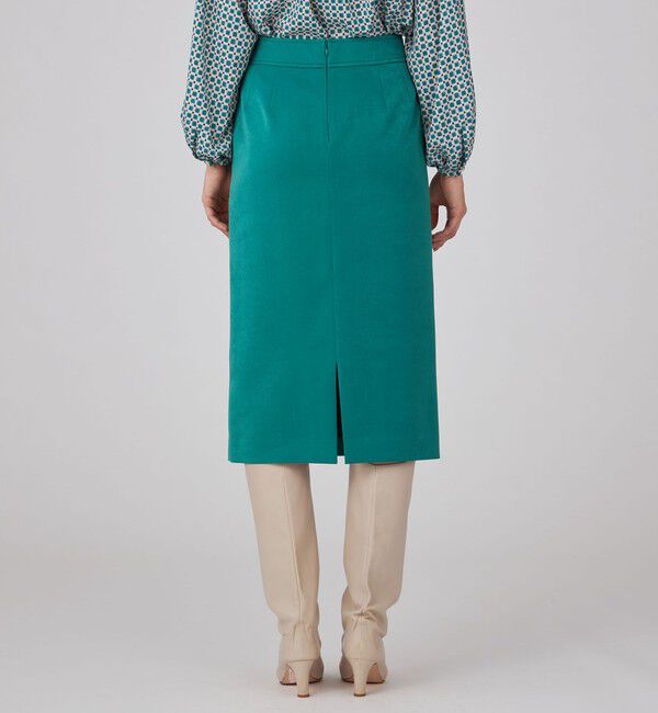 Ballsey「ブラッシュドサテン サイドポケットタイトスカート」|タイト|