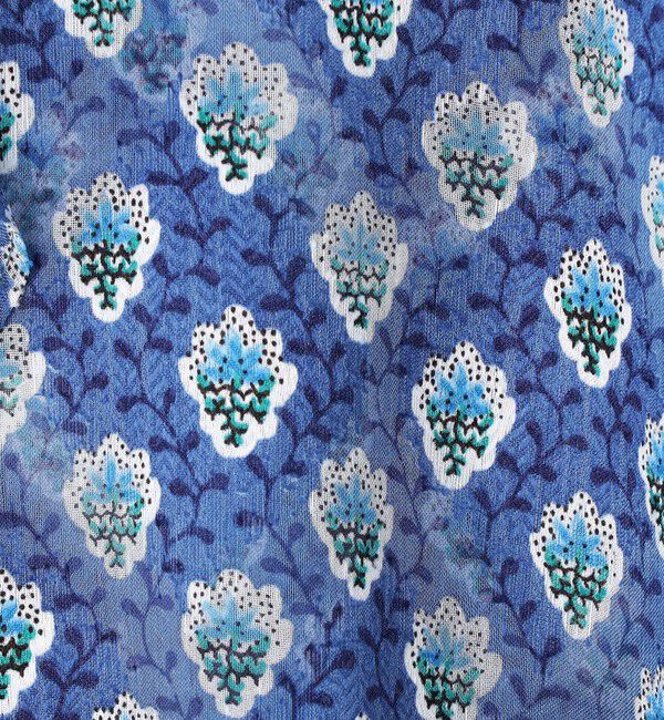 SOULEIADO「ポリエステルプリント フリルカラーワンピース」|ワンピース|