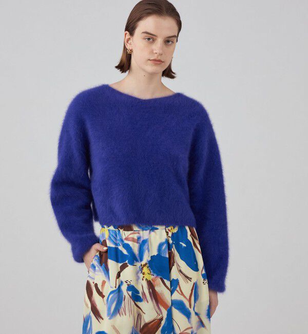 Ballsey「フラッフィーヤーン Vネックプルオーバー」|ニット・セーター|