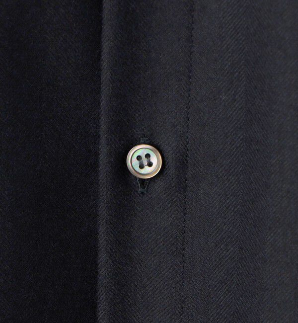 GALERIE VIE「ライトフラノストレッチ スタンドカラーシャツ」|シャツ・ブラウス|