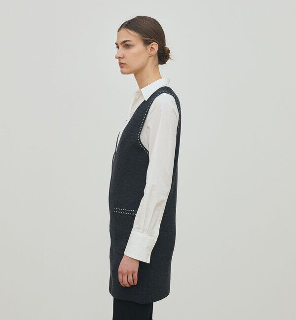 DES PRES「ハーフカーディガン ミドルジレ」|ベスト・ジレ|