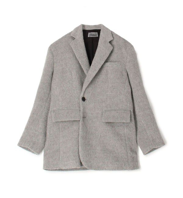 Edition「アルパカシャギー オーバーサイズドジャケット」|テーラードジャケット|13 ライトグレー