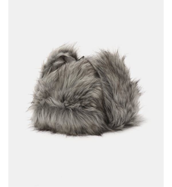 JOINT WORKS「ANNA SUI NYC / アナスイエヌワイシー ファーフライトキャップ」|ニット帽|グレーA