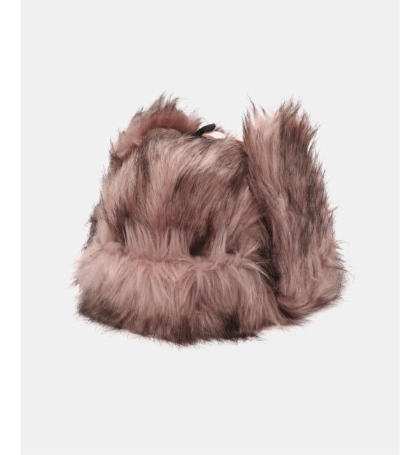 JOINT WORKS「ANNA SUI NYC / アナスイエヌワイシー ファーフライトキャップ」|ニット帽|ピンク