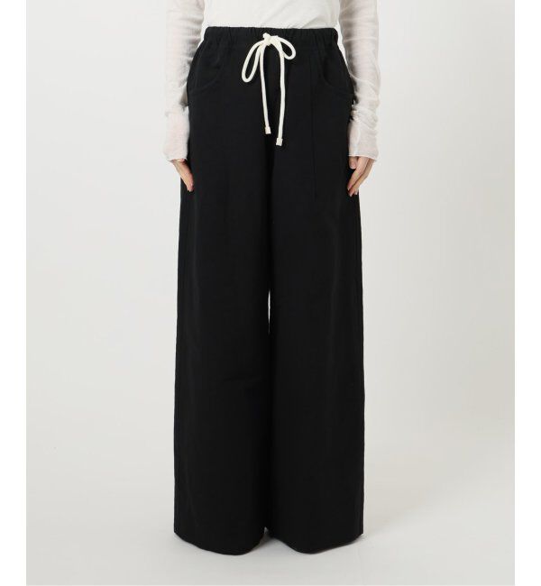 IENA LA BOUCLE「IENA LA BOUCLE コットンリネンスラブワイドパンツ」|その他|