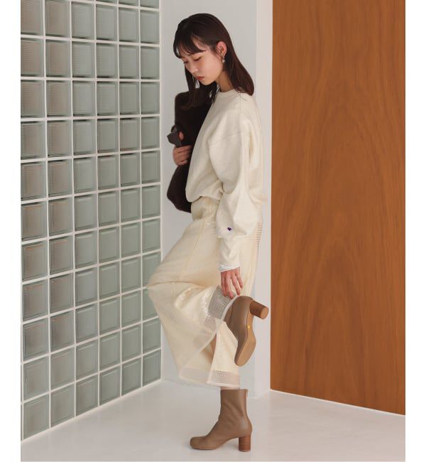 SLOBE IENA「《WEB限定サイズあり/追加》SLOBE スクエアトゥショートブーツ」|ショートブーツ|