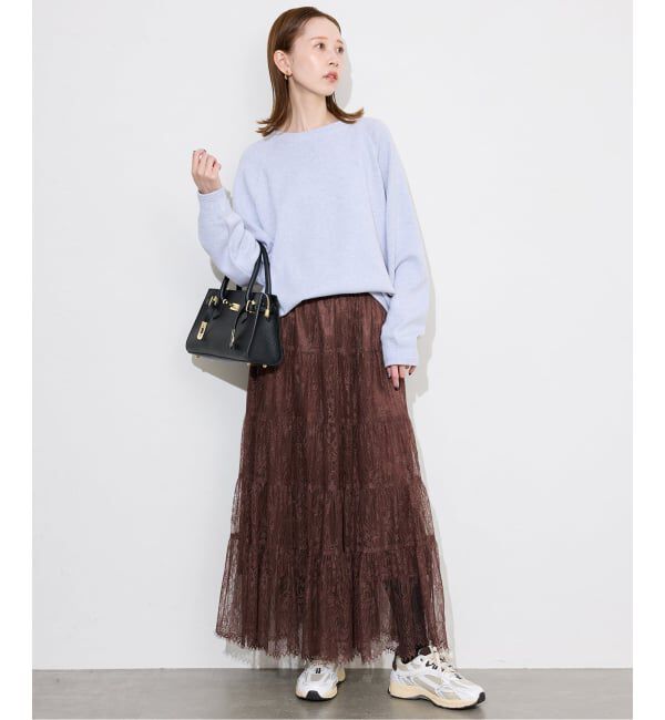 SLOBE IENA「レースティアードスカート」|スカート|