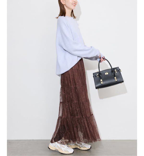 SLOBE IENA「レースティアードスカート」|スカート|