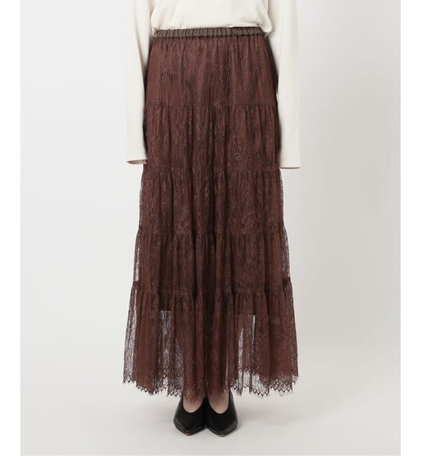 SLOBE IENA「レースティアードスカート」|スカート|