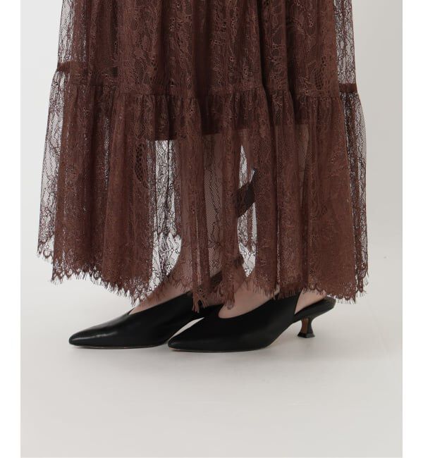 SLOBE IENA「レースティアードスカート」|スカート|
