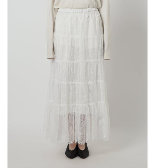 SLOBE IENA「レースティアードスカート」|スカート|