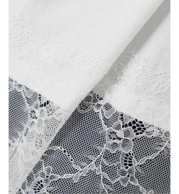 SLOBE IENA「《追加》レースコンビカットソー」|Tシャツ・カットソー|