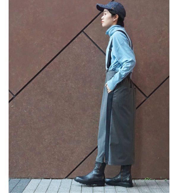 journal standard luxe「TRストレッチ サスペンダースカート」|スカート|グレー