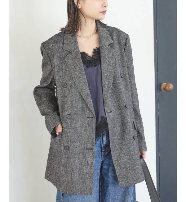 JOURNAL STANDARD「ネップツイードジャケット」|テーラードジャケット|ブラック A