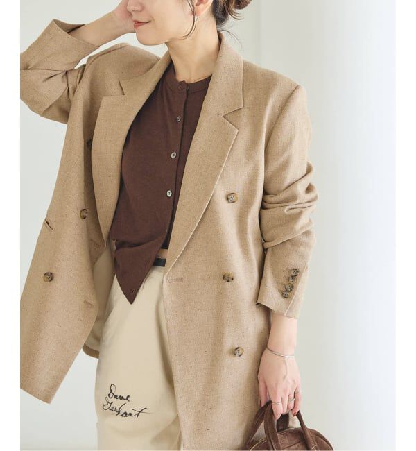JOURNAL STANDARD「ネップツイードジャケット」|テーラードジャケット|ベージュ