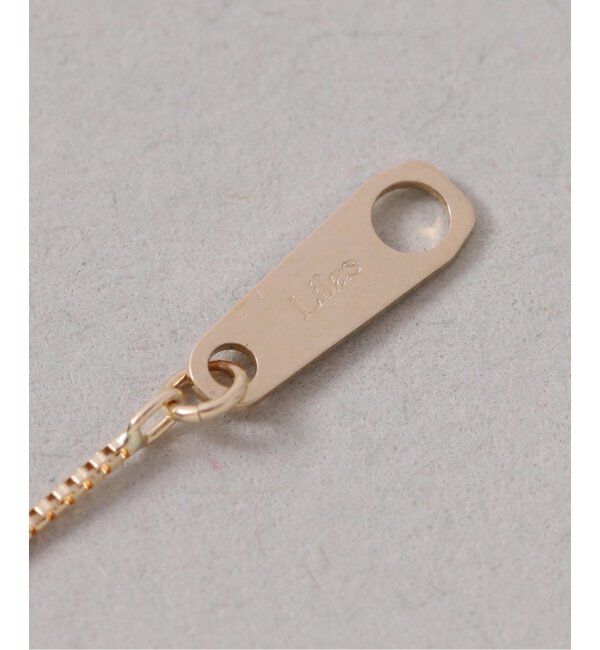 Lilas by Spick&Span「メレダイヤバチカンオニキス50cmネックレス K10」|ネックレス|