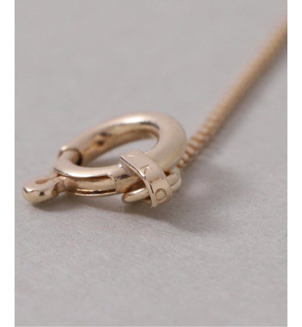 Lilas by Spick&Span「メレダイヤバチカンオニキス50cmネックレス K10」|ネックレス|