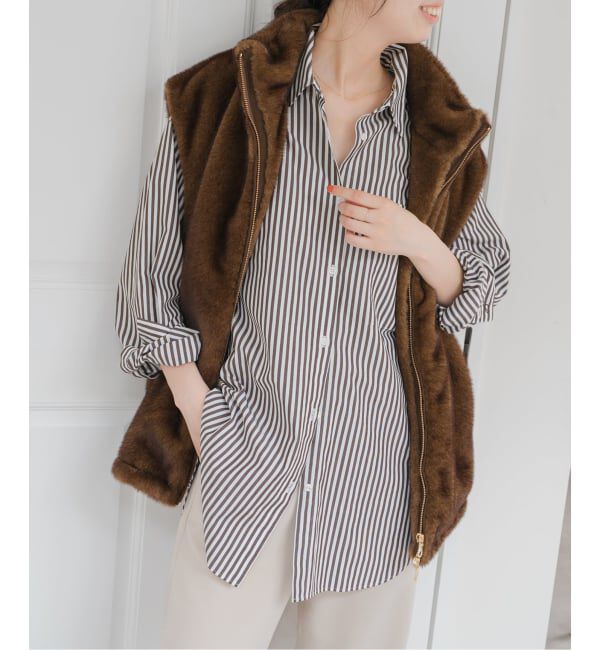 Spick and Span「《WEB限定 / 追加2》50コットンオーバーシャツ」|シャツ・ブラウス|