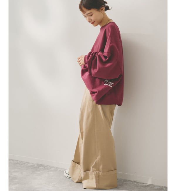 Spick and Span「Higuchi*S2wayオーバーサイズスウェット」|スウェット・ジャージ|