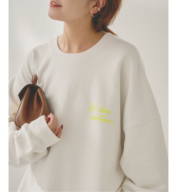 Spick and Span「Higuchi*S2wayオーバーサイズスウェット」|スウェット・ジャージ|ホワイト