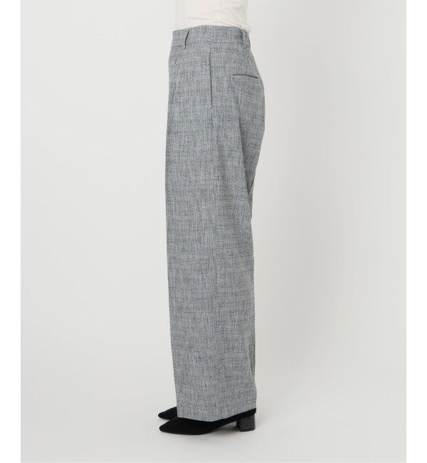  「【洗える】ツイードワイドパンツ」|スラックス|