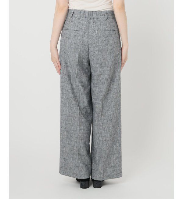  「【洗える】ツイードワイドパンツ」|スラックス|