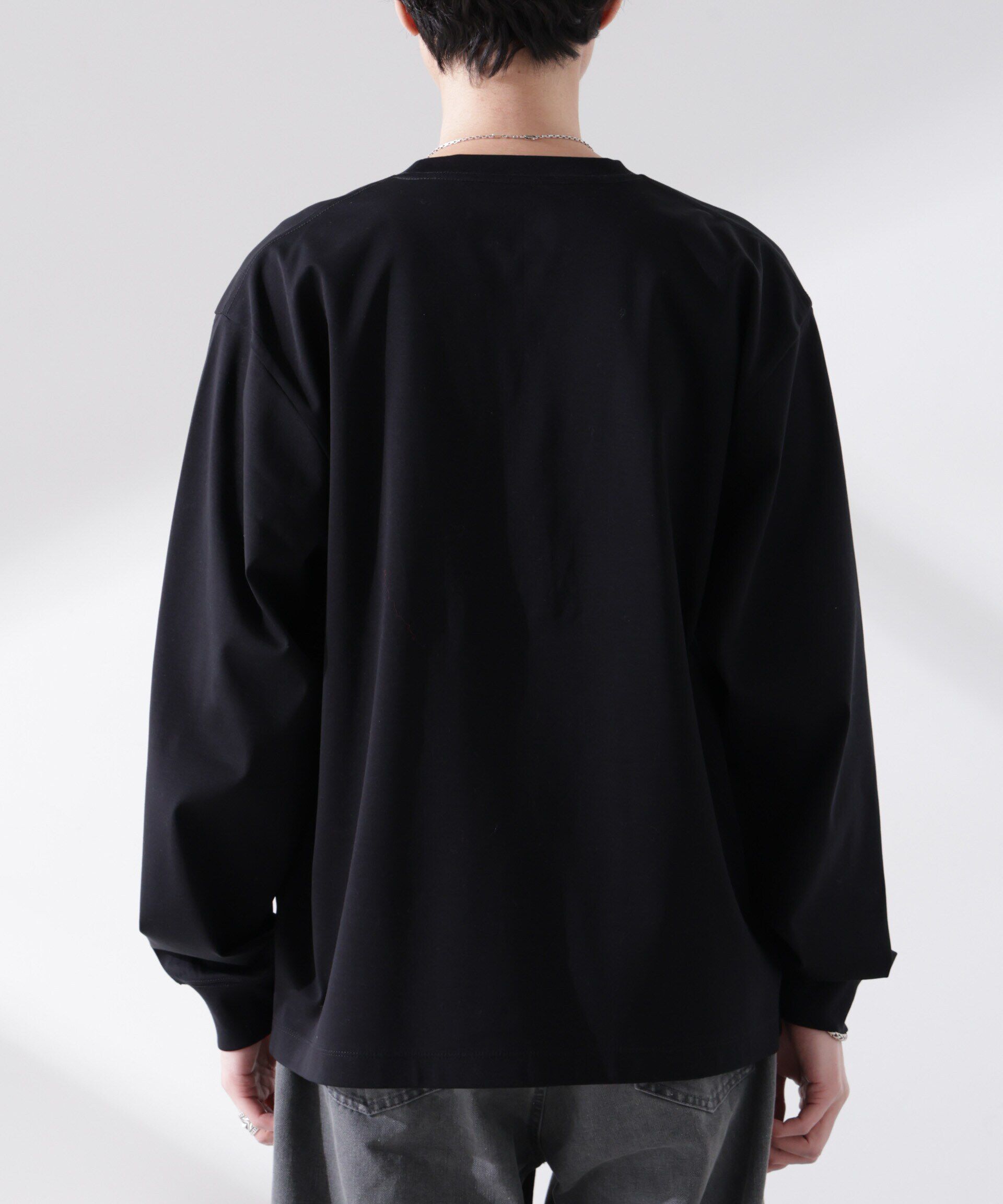 nano･universe「アンチスメル BIG クルーネックTシャツ 長袖」|Tシャツ・カットソー|