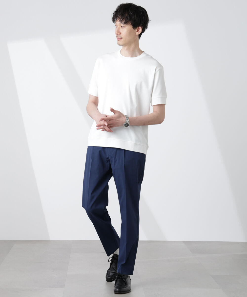 nano･universe「[FORMAL JERSEY]クルーネックカットソー半袖」|Tシャツ・カットソー|