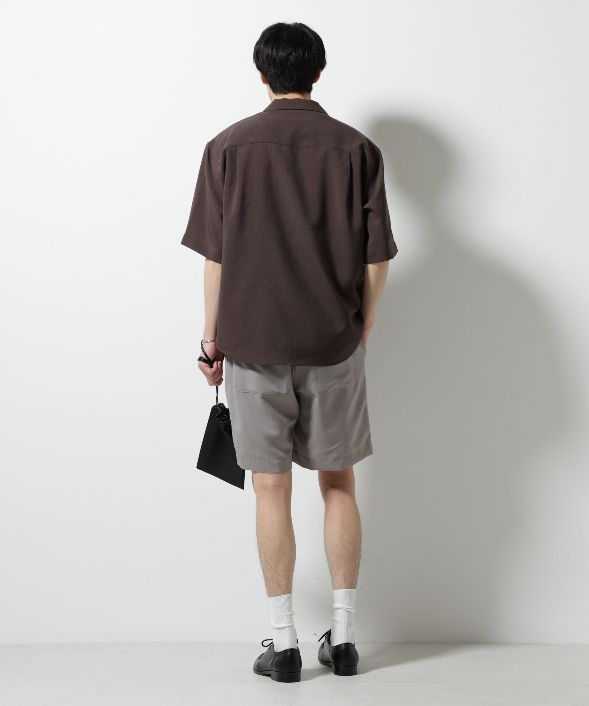 nano･universe「メランジドライオープンカラーシャツ（セットアップ可）」|シャツ・ブラウス|