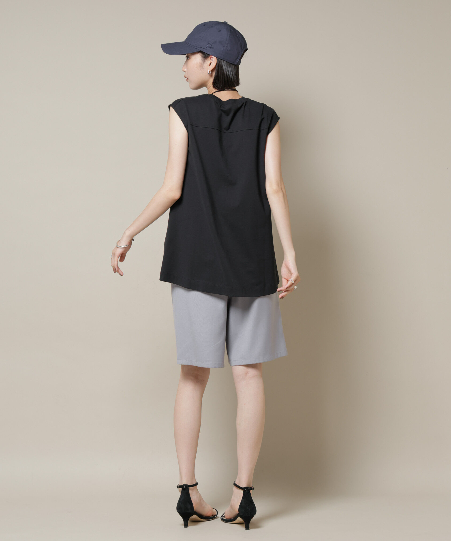 nano･universe「ワンタックショートパンツ(セットアップ可)」|チノ|