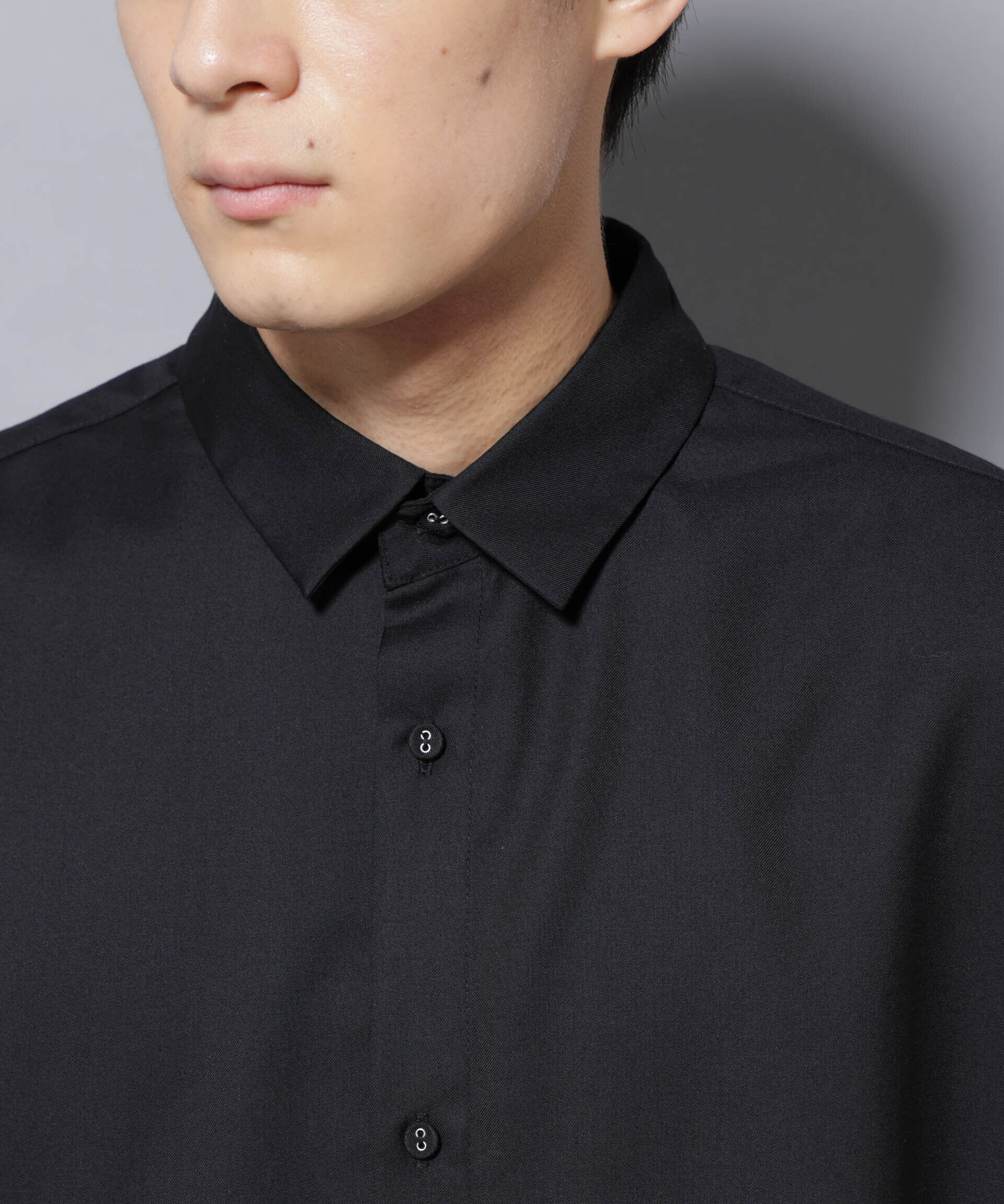 nano･universe「ビッグドレープシャツ 長袖」|シャツ・ブラウス|