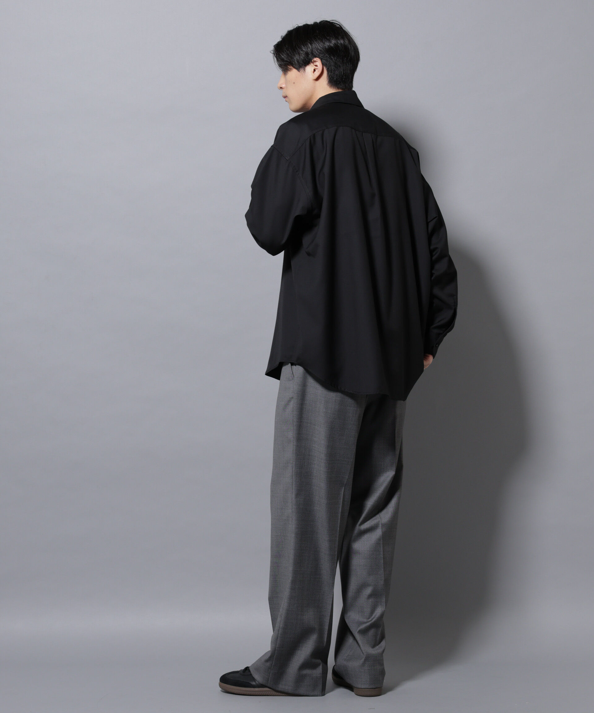 nano･universe「ビッグドレープシャツ 長袖」|シャツ・ブラウス|