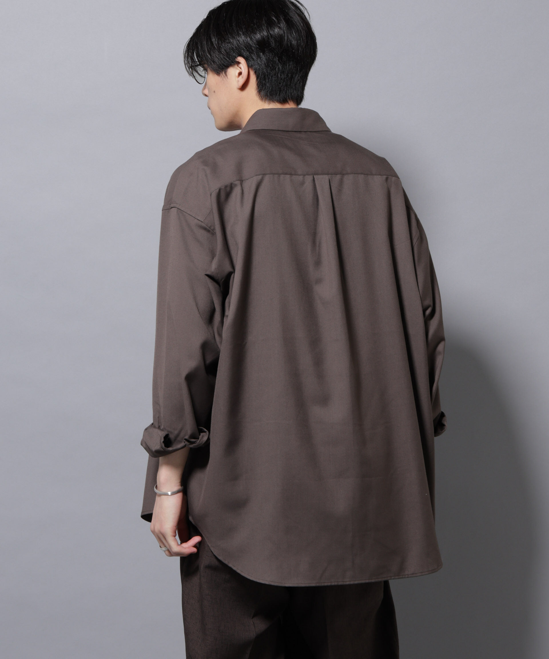 nano･universe「ビッグドレープシャツ 長袖」|シャツ・ブラウス|