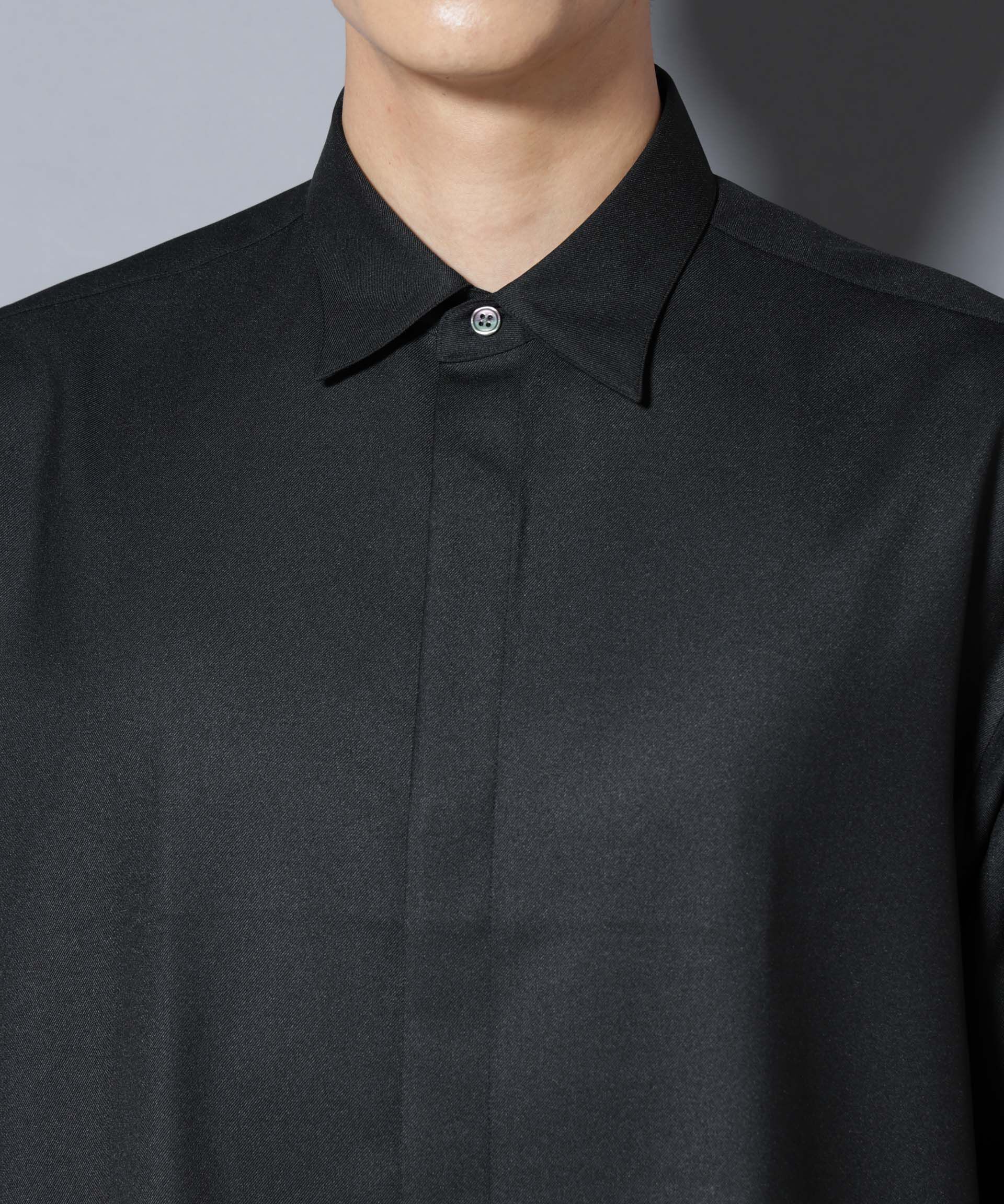 nano･universe「｢Gavante｣ ドライギャバレギュラーカラーシャツ」|シャツ・ブラウス|