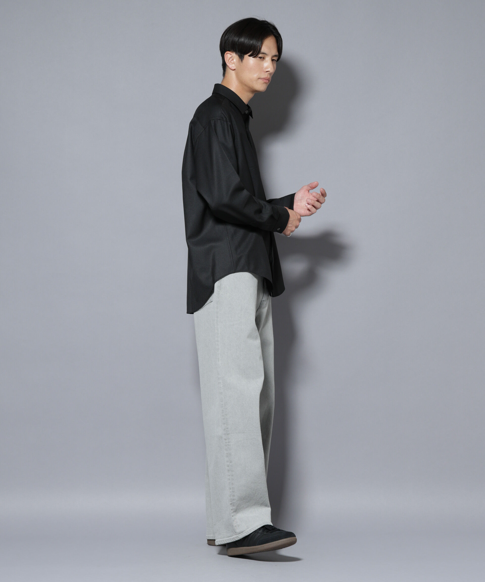 nano･universe「｢Gavante｣ ドライギャバレギュラーカラーシャツ」|シャツ・ブラウス|