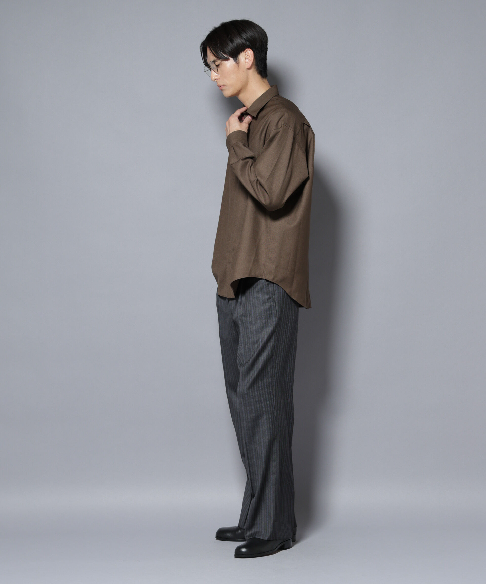 nano･universe「｢Gavante｣ ドライギャバレギュラーカラーシャツ」|シャツ・ブラウス|